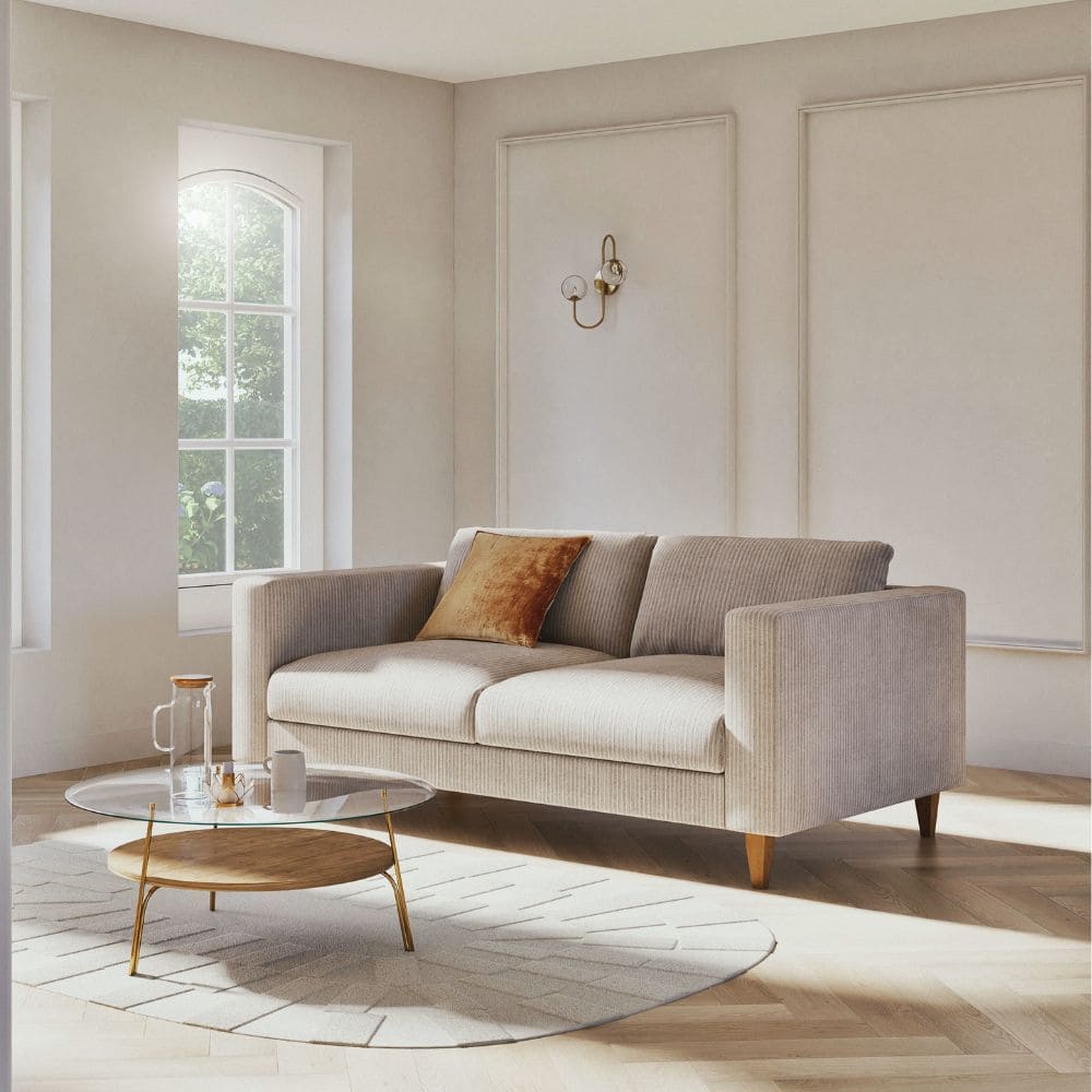 Canapé Holden Maisons du Monde 3 places dans salon stylé